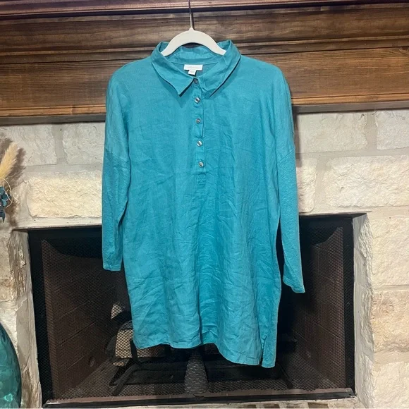 J. Jill 100% Linen Tunic Top - Picture 4 of 11